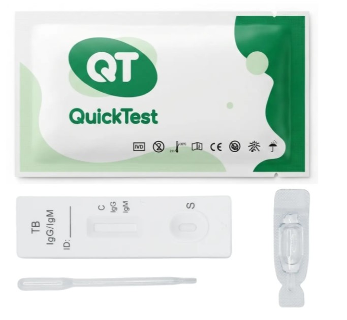 Тест для швидкого визначення антитіл IgG/IgM до туберкульозу КвікТест (QuickTest)